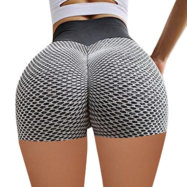 Dam port Fitness Hot Pants Löpning Yoga horts Leggings Black S