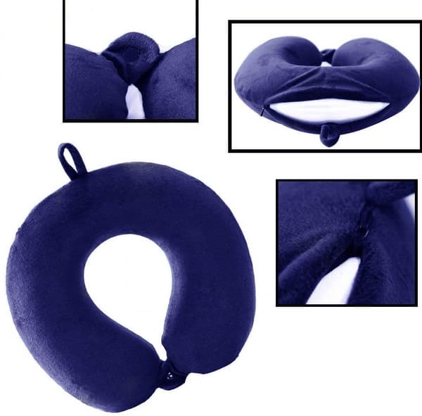 Resekudde - Memory Foam Nackkudde Stödkudde blue