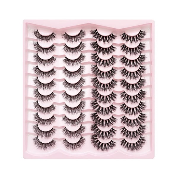 Løsnegler Falske Øyevipper Cat-Eye Vipper Faux Mink Vipper Naturlig utseende Fluffy Wispy vipper som ser ut som extensions 3