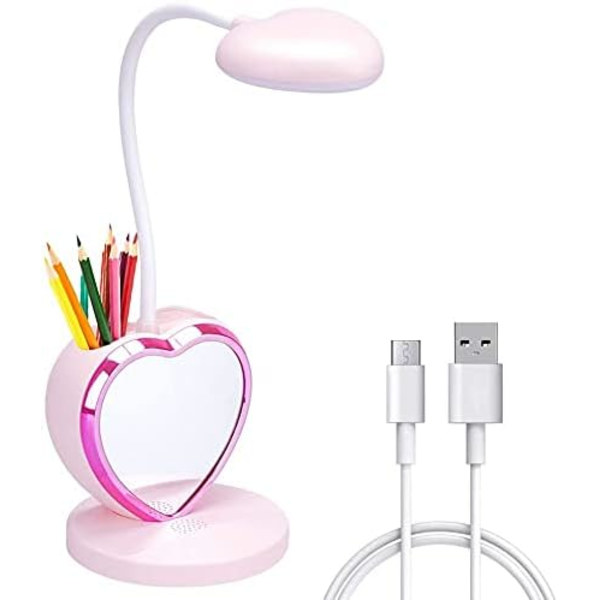LED bordlampe for barn, liten skrivebordslampe