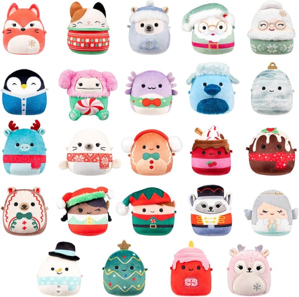 Micromallows Squishmallows 24 päivän joulukalenteri leluilla