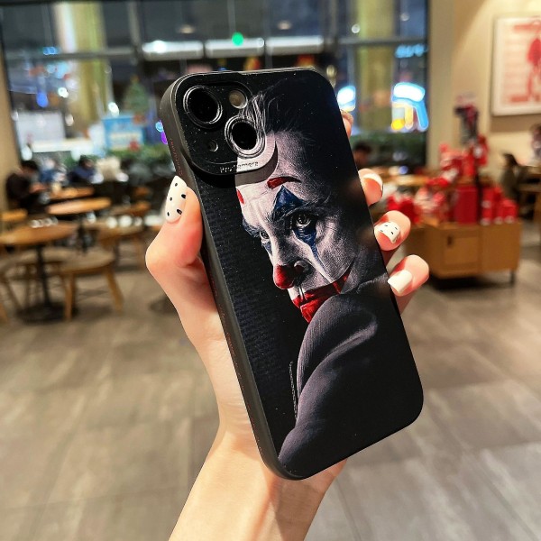 Fashion Joker phone case för Iphone 13/ pro Max/xr/max För Iphone 12/11pro cover Black Suit Clown iPhone X and XS