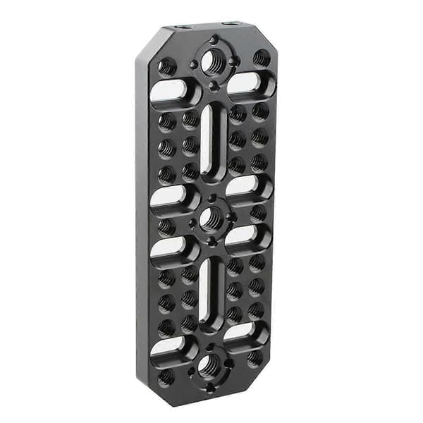 Multifunktionel ostetallerken med 1/4 tomme-20 gevindhuller og 3/8 tomme-16 placeringsstifter til