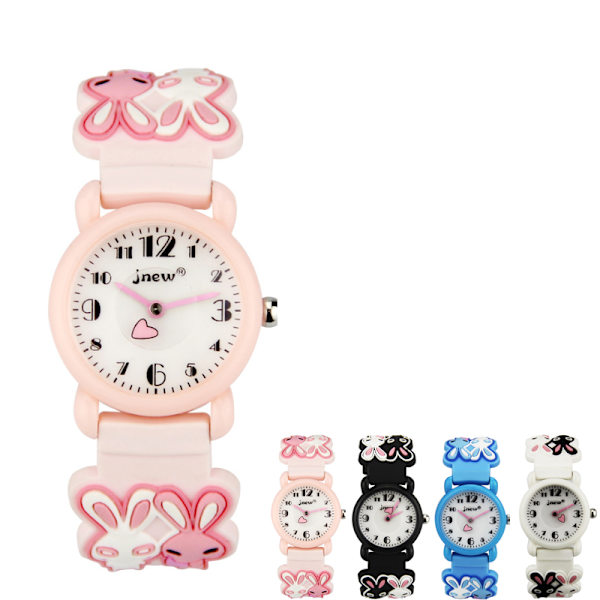 Watch Tecknad flicka Vattentät Toy Watch Pink