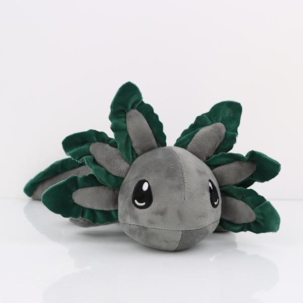 17,7 tum Axolotl Plyschleksak Mjuk gosedjur Tecknad Plyschare Axolotl Dockor Barn Vuxna Gamer Födelsedagspresent för barn Maroon
