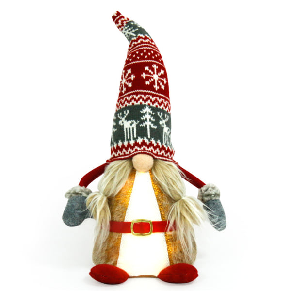 Jul Plysch Dvärg Svensk Tomte Söt Härlig dockprydnad Populära presenter till vänner Familjer the red hat