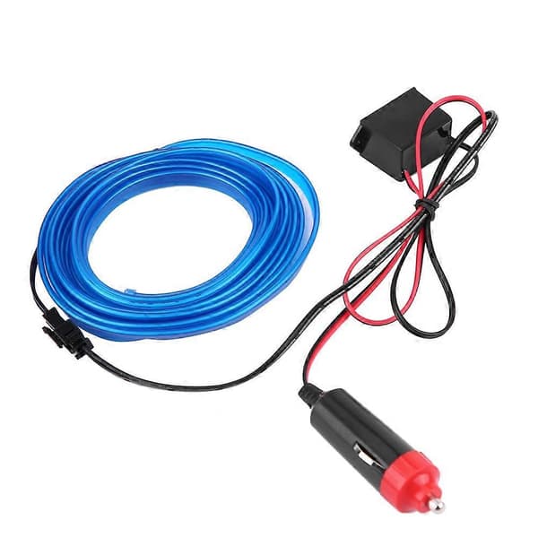 DC 12V Bilpanel Neonlampe Strip Blåt Koldt LED Lys Interiør Atmosfære Lys Trim