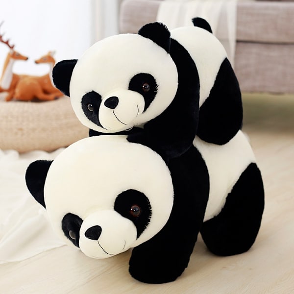 Panda plysjleketøy imitasjon panda dukke barn kastepute gave A 20cm