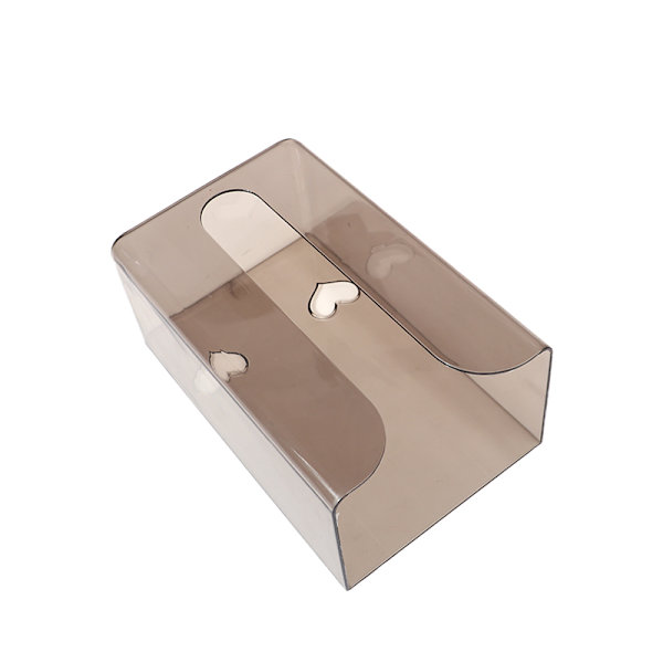 Vægmonteret Tissue Box Holder Rektangulær Wall Tissues Box Hol Gray