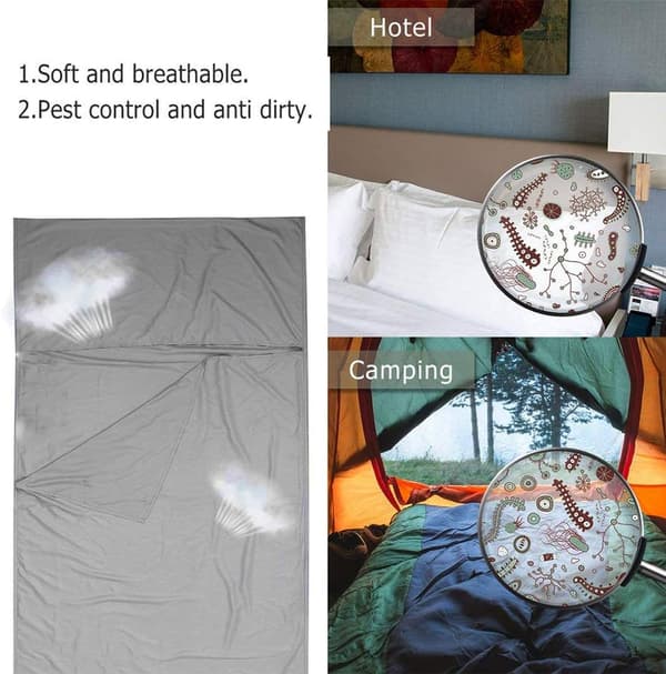 Portable Anti-Dirt reiselaken - Grå, lett og kompakt
