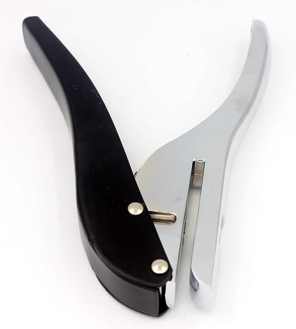 8mm Rund Silver Metall Hand Punch Enkelt Cirkulärt Hål för ID-Kort