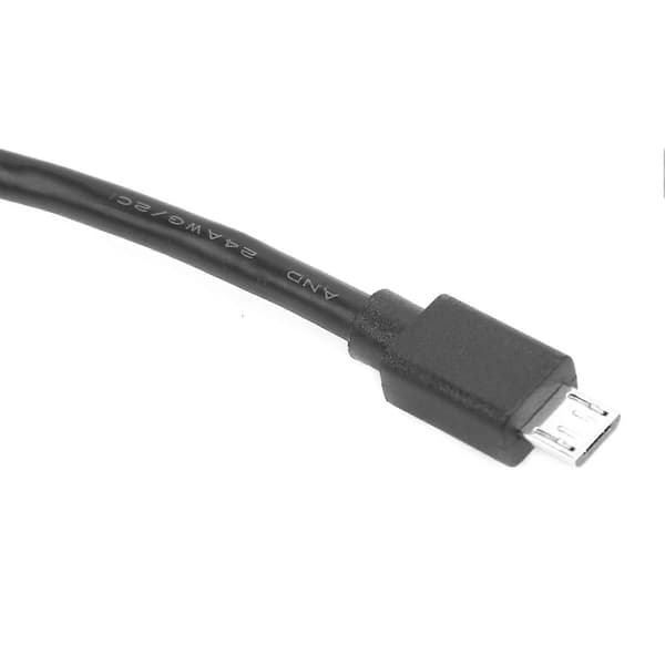 Vanntett USB-kontakt IP68 MICRO USB hunn hann med kabelkontakt E10MCBFF/MCAM (0,3 meter)