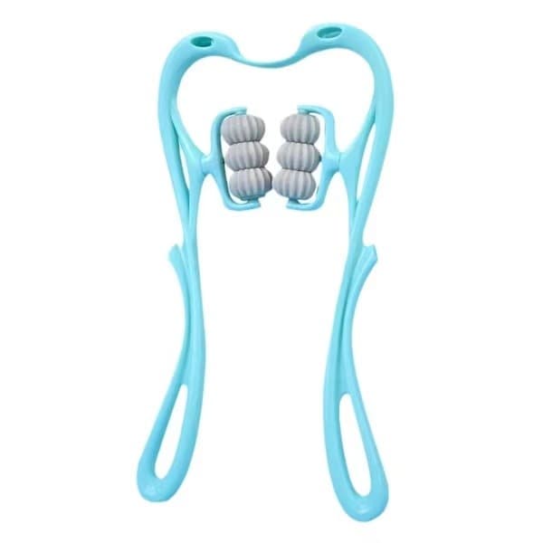 Hand Roller Neck Massager Nacke Skulder Trigger Tryckpunkter blue 1pcs