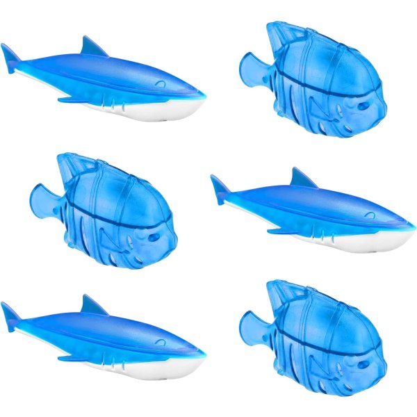 Rengöringsverktyg för vattentank akvarium rengöring av akvarium (haj + små fiskar) 6 stycken