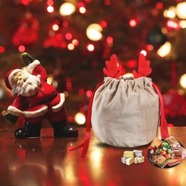 10 st julgodispåsar Återanvändbara XMAS-pumpagodispåsar