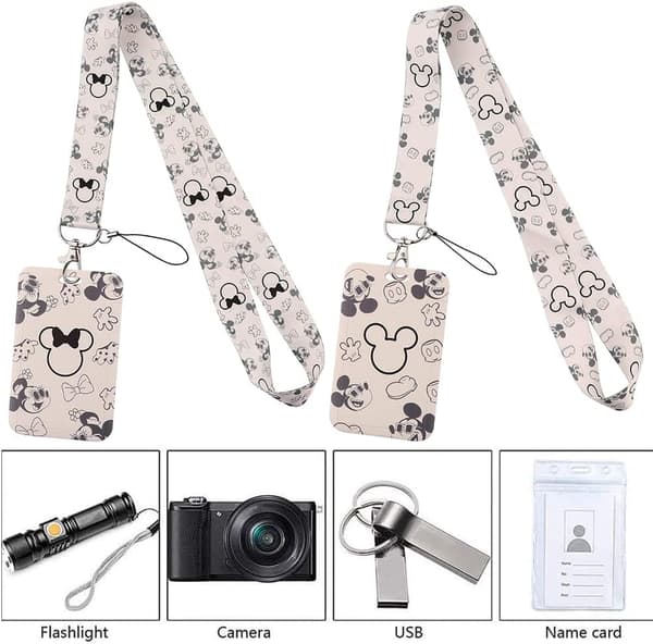 2 sett Lanyard med kortholder, Lanyard nakkestropp med kvalitet
