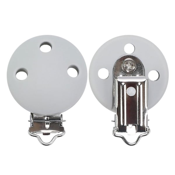 Tutti Silikoni Pyöreä Klipsi Ketju Tarvike Light Grey