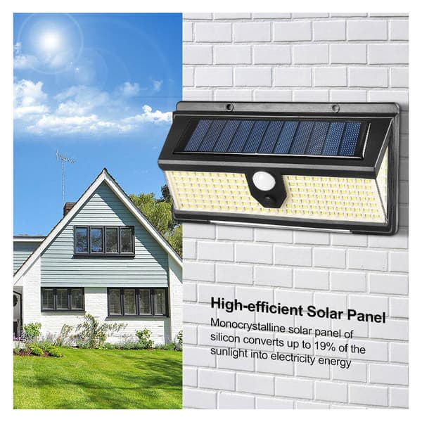 2 stk solcellelamper utendørs, 【holdbar vanntett versjon】 190 LED-lys
