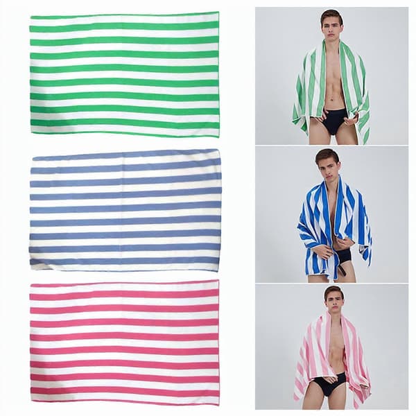 Superfin fiber badehåndklæde Superblødt hurtigtørrende meget absorberende sandfrit overdimensioneret badehåndklæde til voksne