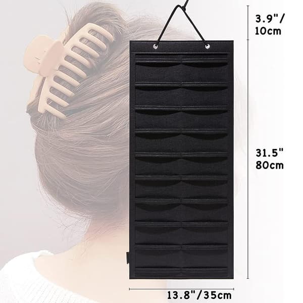 Hängande Hair Claw Clips Organizer,Håraccessoarer Display Holde pink One-size
