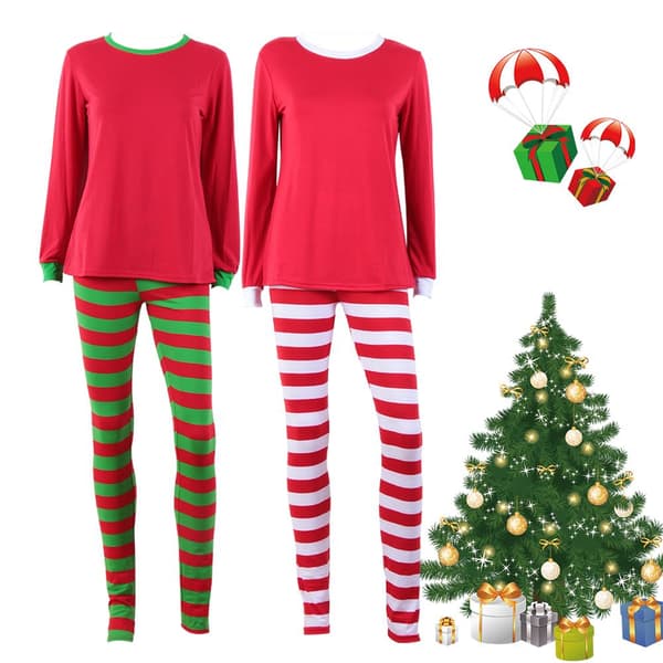 Julpyjamas Nattkläder Pyjamasset WHITE XXL PAPA