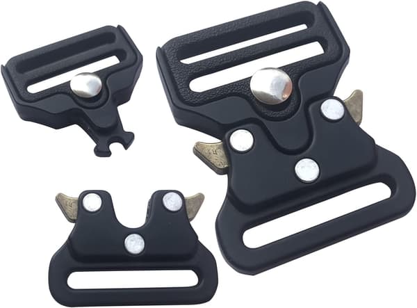 2-pack metallspänne taktiskt bälte Heavy-Duty – 1-tums snabbspänne för byte av spänne
