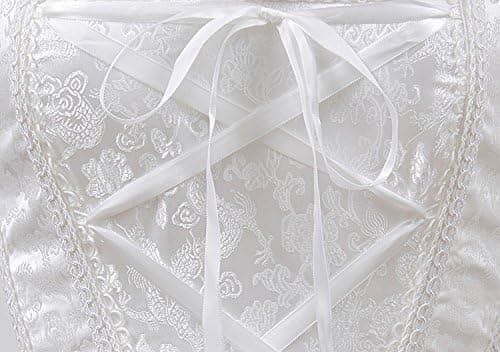 Korsetit naisille Overbust Bustier Top Gothic Sexy Shoulder 8108white XL