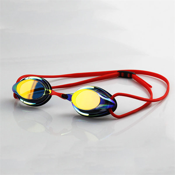 Simglasögon Plätering Anti-Imma Vattentät Silica Gel Goggles Red