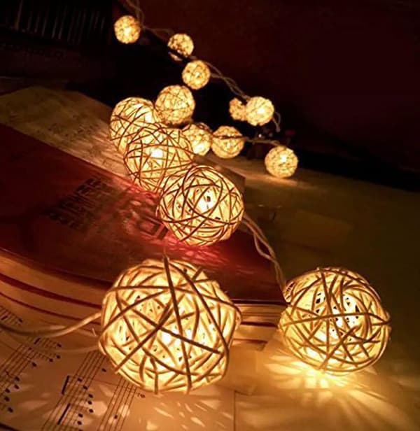 Utomhus Fairy Lights Solar Lanterns Vattentät julbelysning