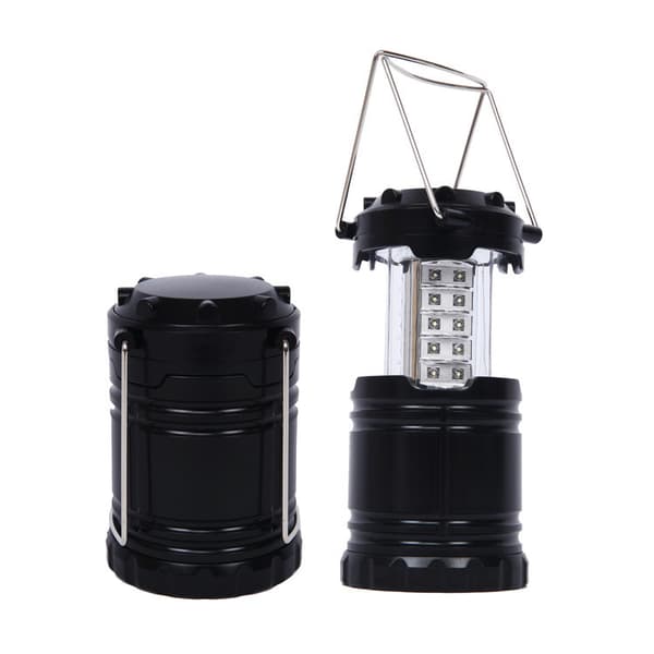 30LED sort stretch campinglampe udendørs superlys teltlampe