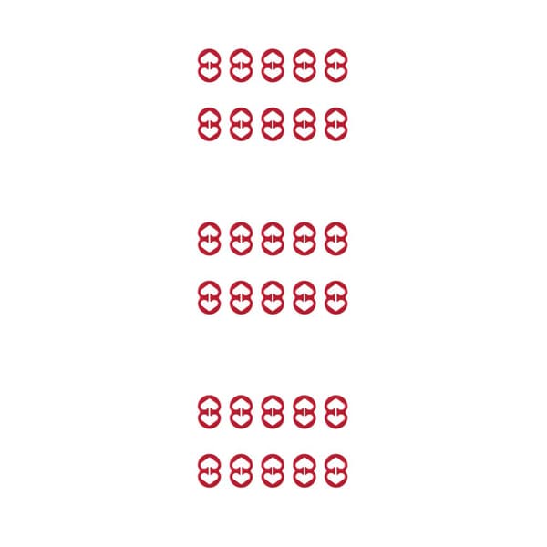 1/2/3/5 10 stk Dame BH Stropp Klips Erstatning Jenter Damer Red 3PCS