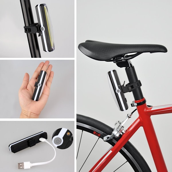 Highlighter Forlygte USB Opladningslys Hjelmlys Cykel Cha