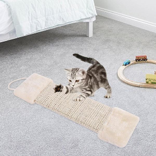 Kradsestolpe til kat, vægmonteret rektangulær kradsestolpe til kat