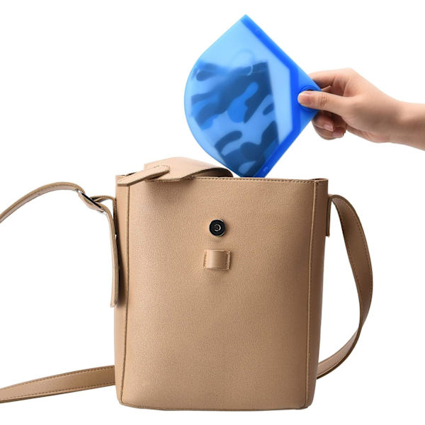 4 Pack Masker Case Mask Förvaring Clip Hållare Ansikte Vikbar