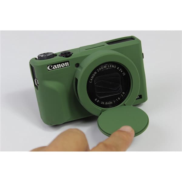 Avtakbart silikondeksel til Canon G7x Mark ii Grønn