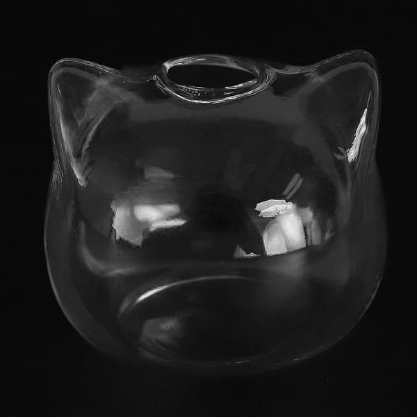 3 st Kattformade Glasvaser Hydroponiska Växtblomvaser Terrarium Behållare Kruka Dekoration Konst Present