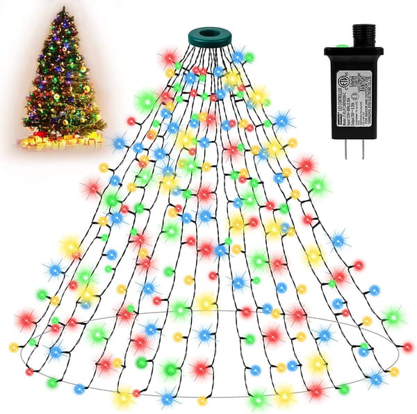 Ljuskedja för julgran 280 LED, LED-julgranskedja
