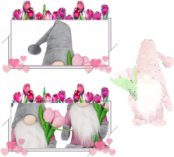 Dvärgdocka dekoration, gnome figurer, gnome hem vardagsrum Mors dag