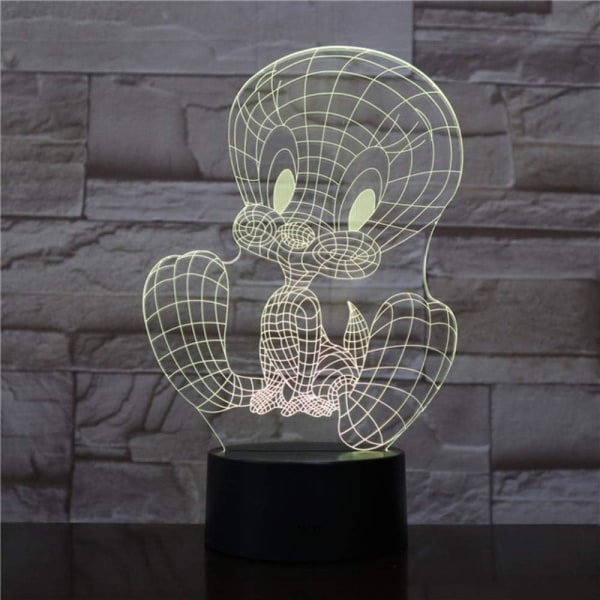 TweetyBird LED Natlampe USB Touch Sensor RGB Dekoration C