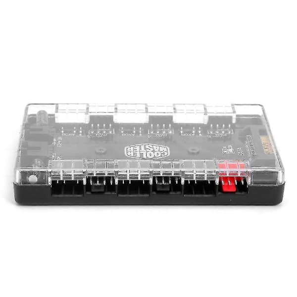 1 til 6 Multi Way Splitter PWM ARGB Viftehub 4-pin/PWM-3-pin Adresserbar RGB