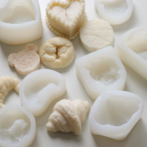 Lysformer Lys Stearinlys DIY Støbeforme i Silikonform lz22095 shell macaron a