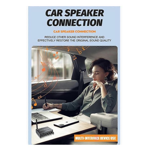 DAC Bluetooth 5.3 lydmottaker digital til analog omformer 3,5 mm AUX//koaksial/USB U-disk trådløs karaokemottaker