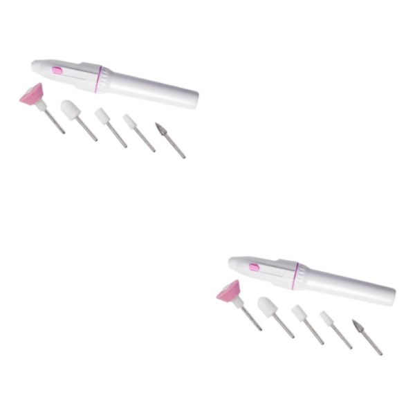1/2/3 1x Portabel Elektrisk Nagelborrmaskin Set Polering för 2Set