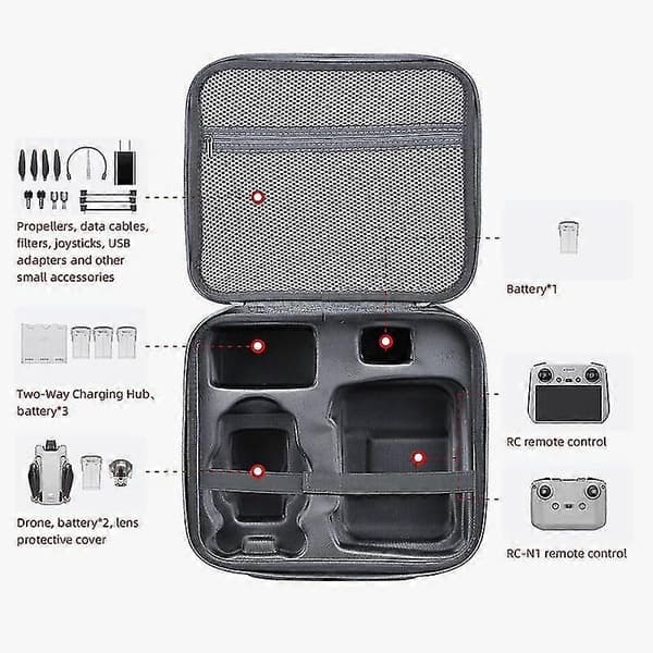 Opbevaringskasse Bærbar En Skuldertaske Bæreboks Tote Kompatibel Til Dji Mini 3 Pro Droner Tilbehør