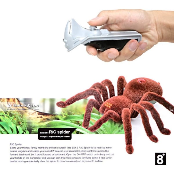 Creative Halloween Simulation Fjärrkontroll Small Spider Toy (b-2-v)
