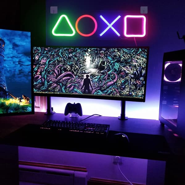 LED Stripe Gaming Lampe - PS Playstation Symbol Lys - Neon Lys