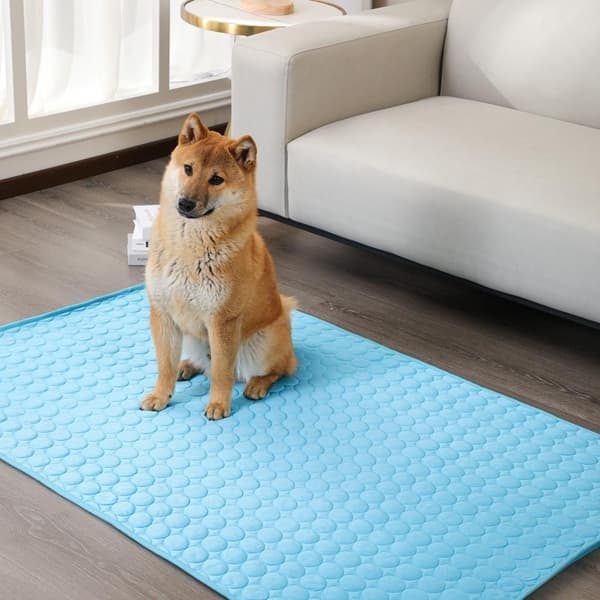 kylmatta för husdjur hund katt grå 70 * 55 cm - L