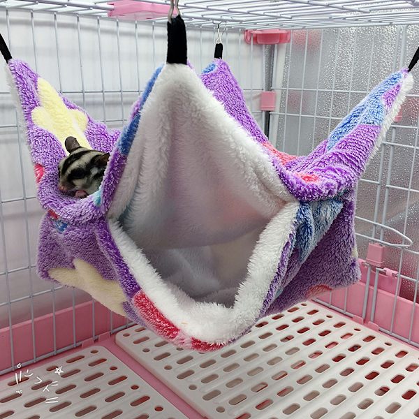 Smådjur Hängmattor Hamster Iller Marsvin Bomull Soft Sl Purple L:34*34cm