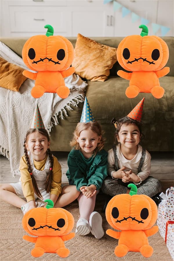 Halloween legetøj plys græskar dekoration
