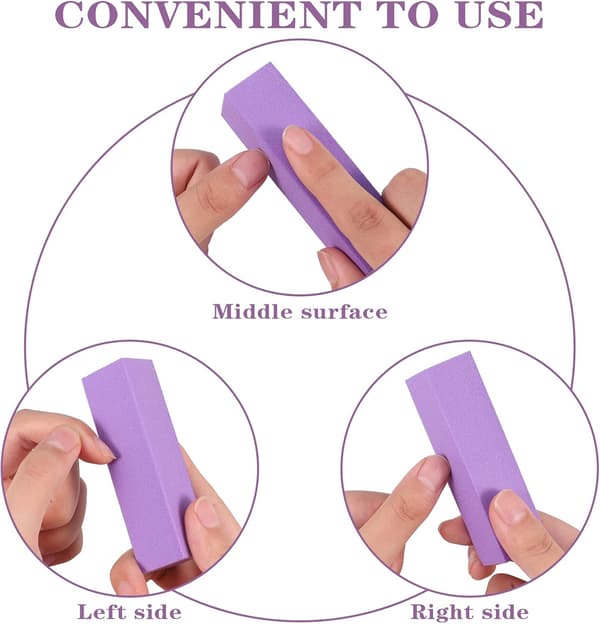 10 st Nagelbufferblock, Professionell 120 Grit Nagelslippblock
